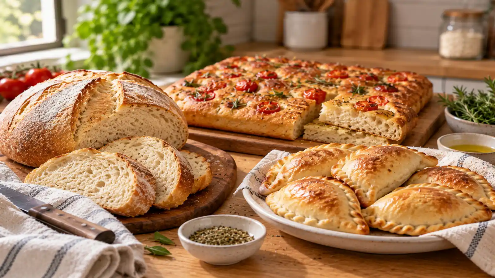 Recetas de panificados caseros, pan, focaccia y preparaciones para hacer en casa
