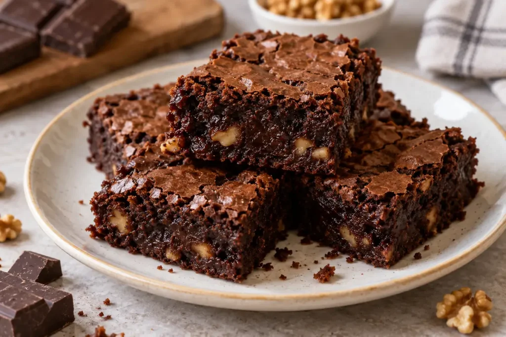 Receta de brownie fácil y húmedo por dentro