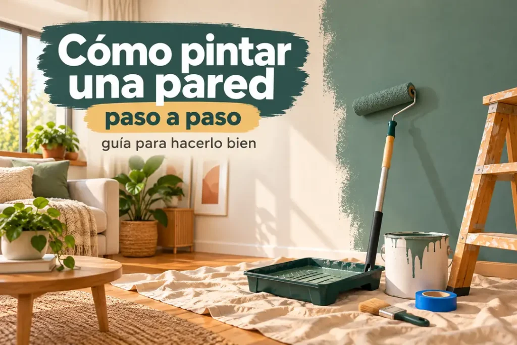 Cómo pintar una pared paso a paso: guía para hacerlo bien Cómo pintar una pared paso a paso con rodillo, pintura y herramientas