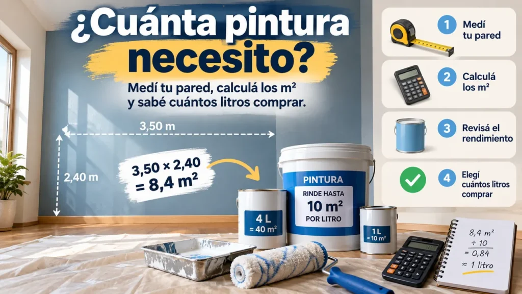 Cuánta pintura necesito para pintar una pared: cómo calcular los litros Cómo calcular cuánta pintura necesito para una pared