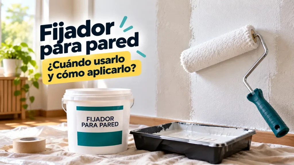 Fijador para pared: cuándo usarlo y cómo aplicarlo antes de pintar Fijador para pared antes de pintar y cómo aplicarlo