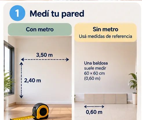 Cómo medir una pared con metro o sin metro antes de comprar pintura