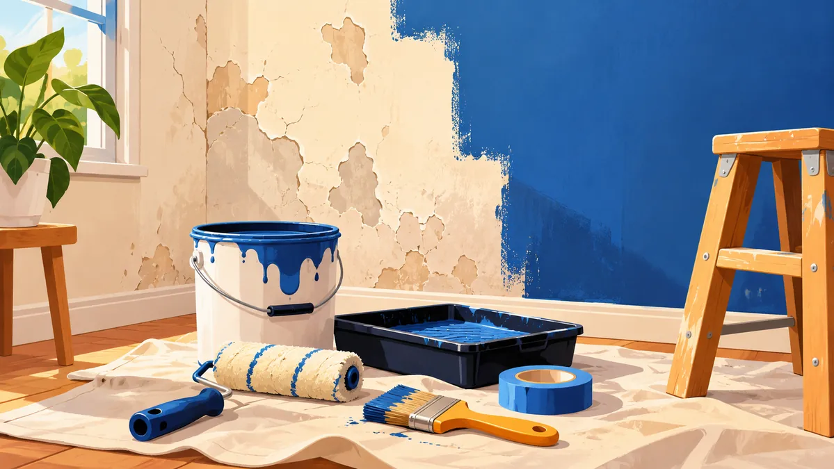 Guías para preparar y pintar paredes de una casa